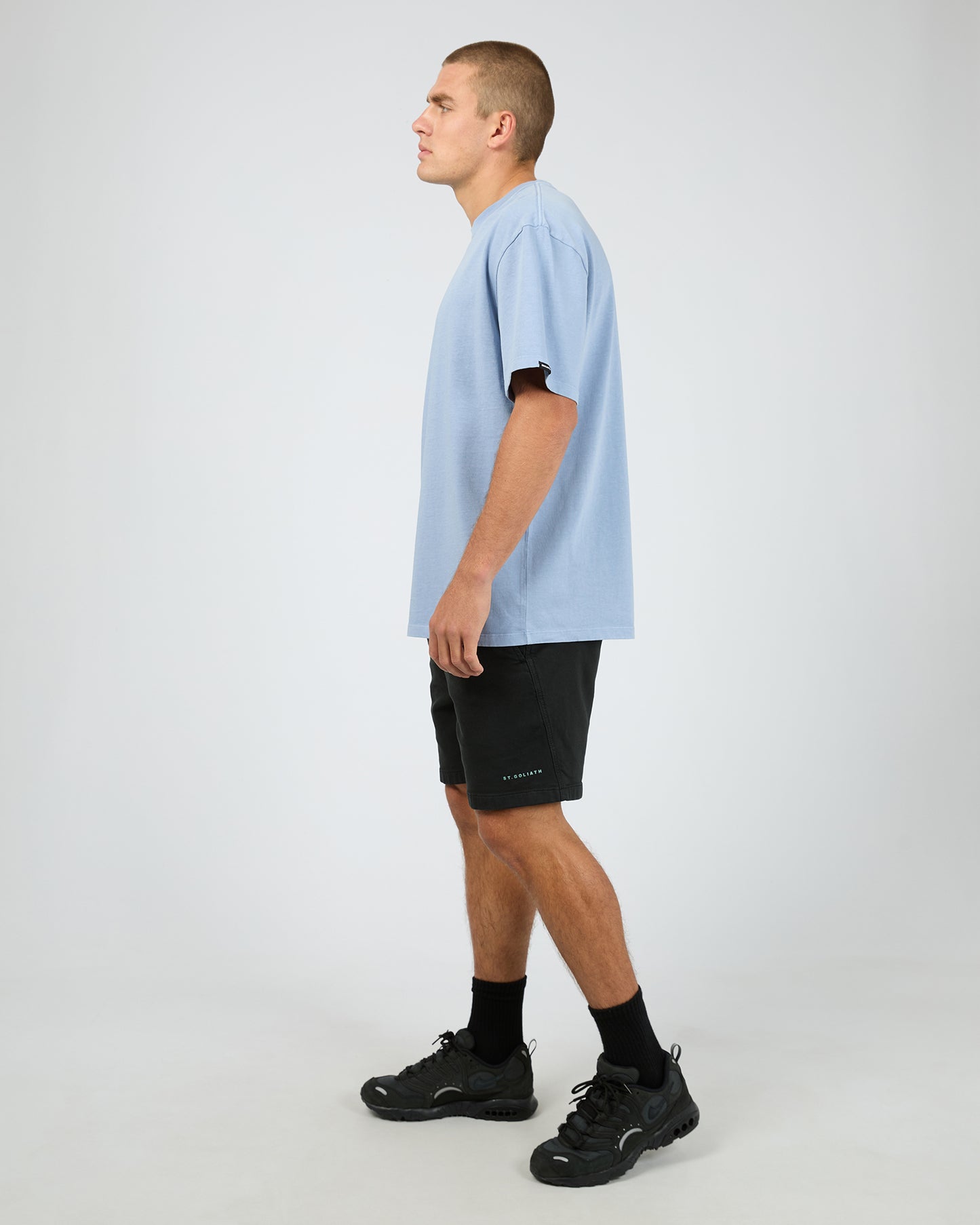 St Goliath ID Tee – Blue | Men’s Cotton Graphic Streetwear Tee