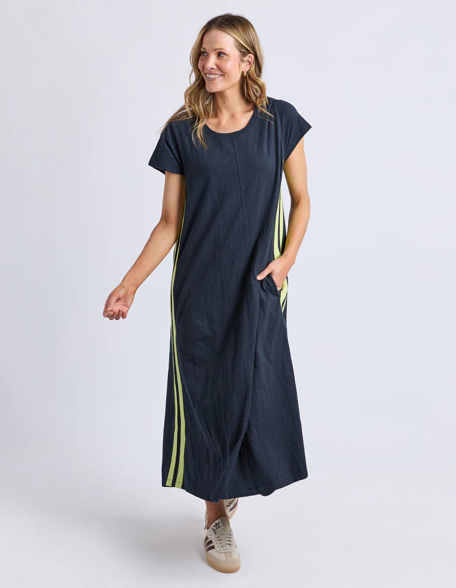 Foxwood Recovery Dress - Navy & Yellow | Women’s Relaxed Everyday Dress