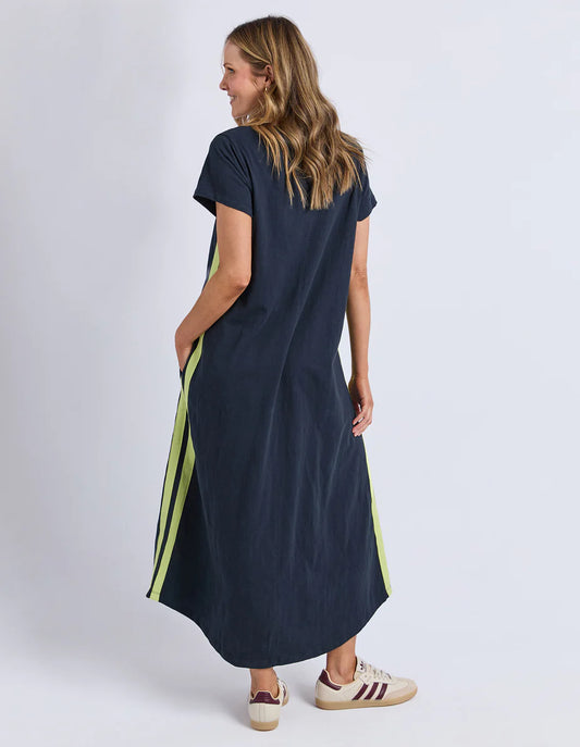 Foxwood Recovery Dress Navy & Yellow – Women’s Relaxed Dress