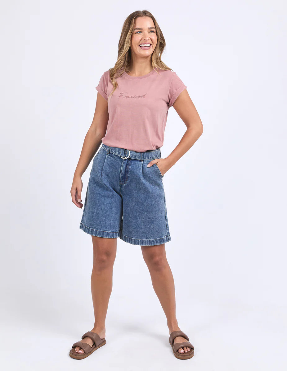 Foxwood Signature Tee Desert Rose – Women’s Relaxed Cotton Tee