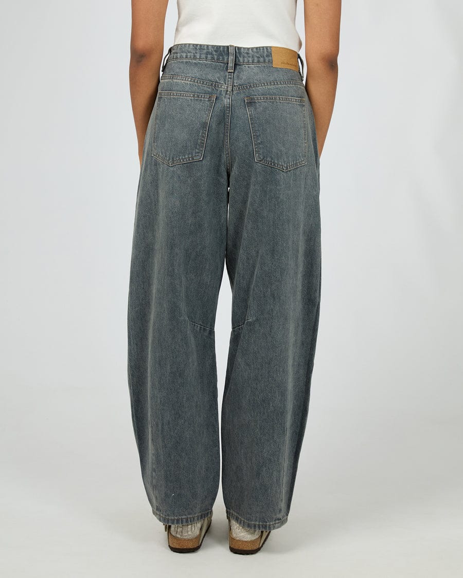 All About Eve Hallie Barrel Jeans - Slate | Women’s Mid‑Rise Barrel‑Leg Denim
