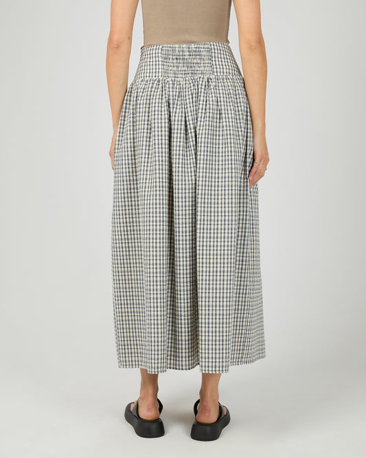Back view of All About Eve Checkered Twiggy Maxi Skirt