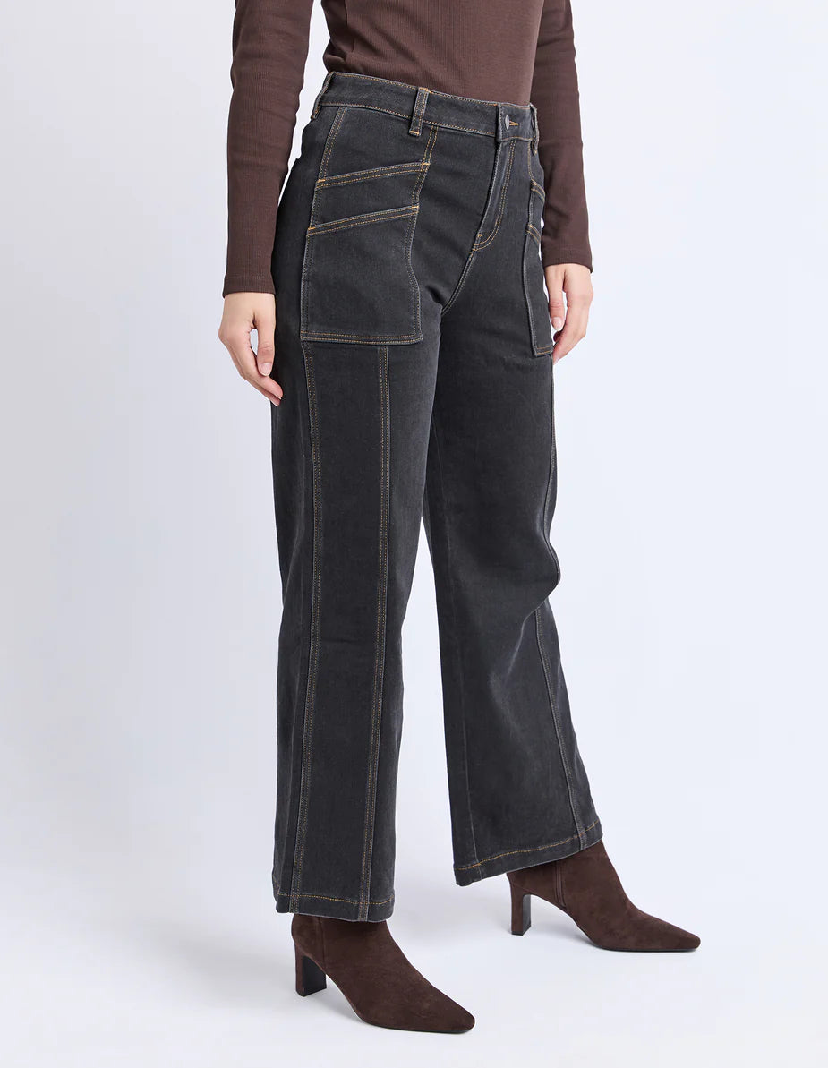 Foxwood Balmy Jean - Washed Black | Stretch Denim Women's Jeans
