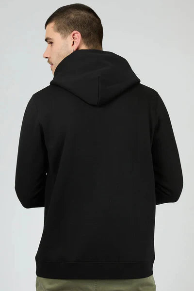 St Goliath ID Hoodie - Black | Men's Classic Relaxed Fit Black Hoodie