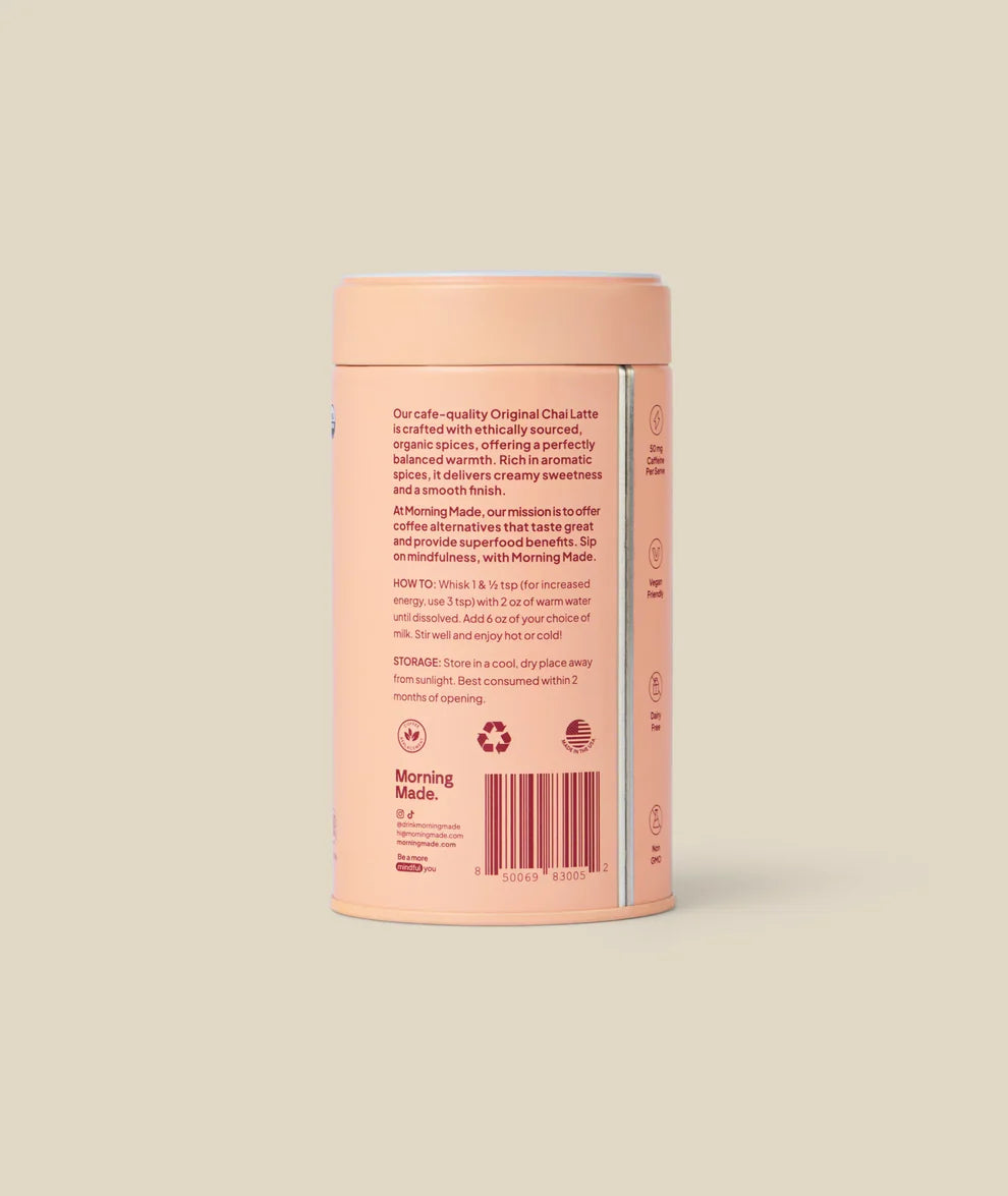 Morning Made Chai Latte - Original Blend | Organic Spiced Chai Powder