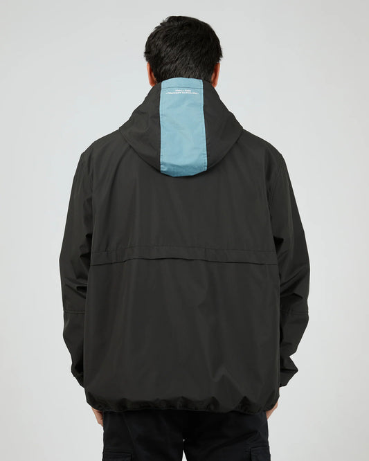 St Goliath Undercover Jacket - Black | Men’s Hooded Zip Jacket