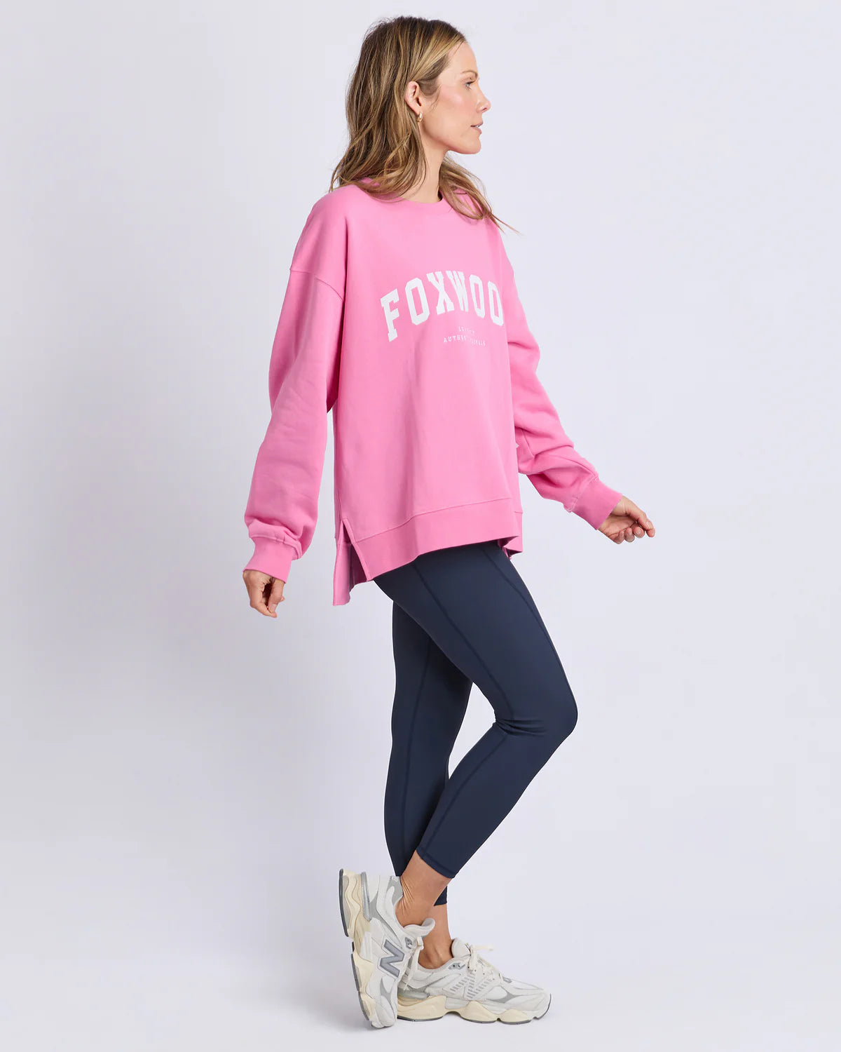 Foxwood Interval Crew - Bubblegum Pink | Women's Oversized Relaxed Sweatshirt