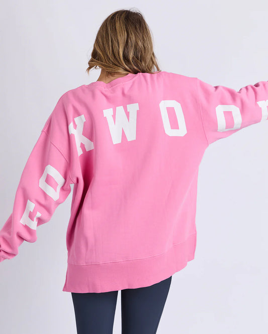 Foxwood Interval Crew - Bubblegum Pink | Women's Oversized Relaxed Sweatshirt