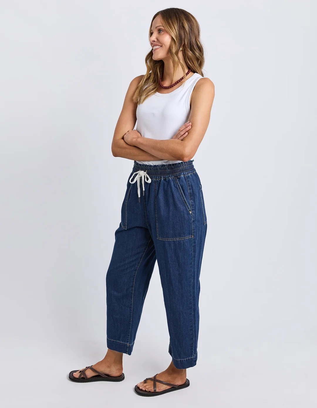 Greta Slim Leg Denim Pant - Sapphire (Extra Dark W