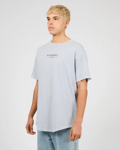 Silent Theory Ridge Scoop Tee - Sky | Men’s Relaxed Fit Tee