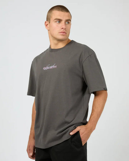 St Goliath Scenario Script Tee – Coal | Men’s Cotton Streetwear Tee