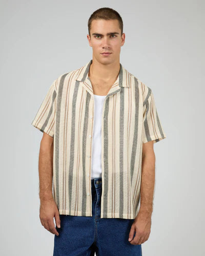 Silent Theory Campari Short Sleeve Shirt - Multicoloured | Men’s Relaxed Button‑Up Shirt