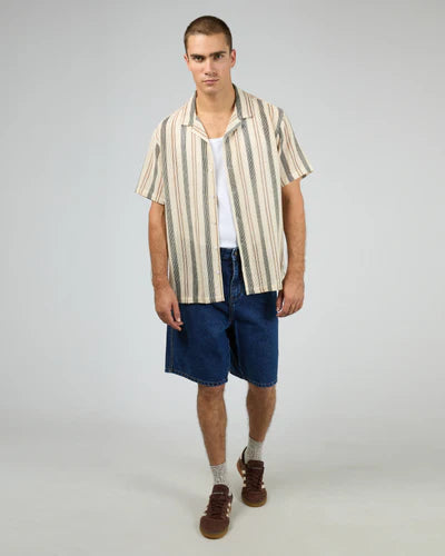 Silent Theory Campari Short Sleeve Shirt - Multicoloured | Men’s Relaxed Button‑Up Shirt