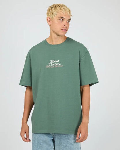 Silent Theory Critical Tee - Green | Men's Everyday Cotton T-Shirt