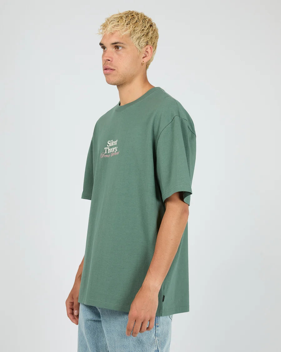 Silent Theory Critical Tee - Green | Men's Everyday Cotton T-Shirt