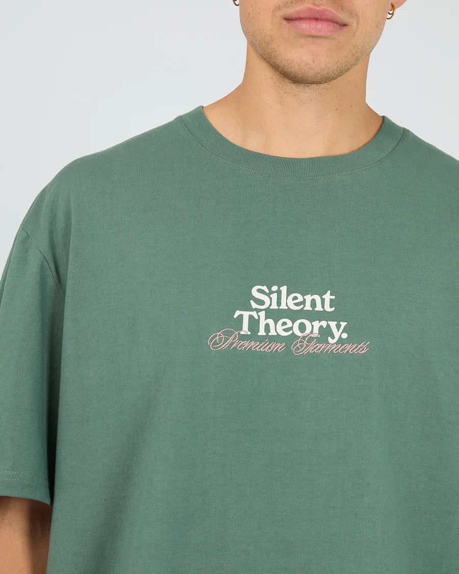 Silent Theory Critical Tee - Green | Men's Everyday Cotton T-Shirt