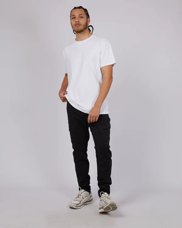 St Goliath Inset Cargo Pant - Black | Men's Relaxed Tapered Cargo Pants