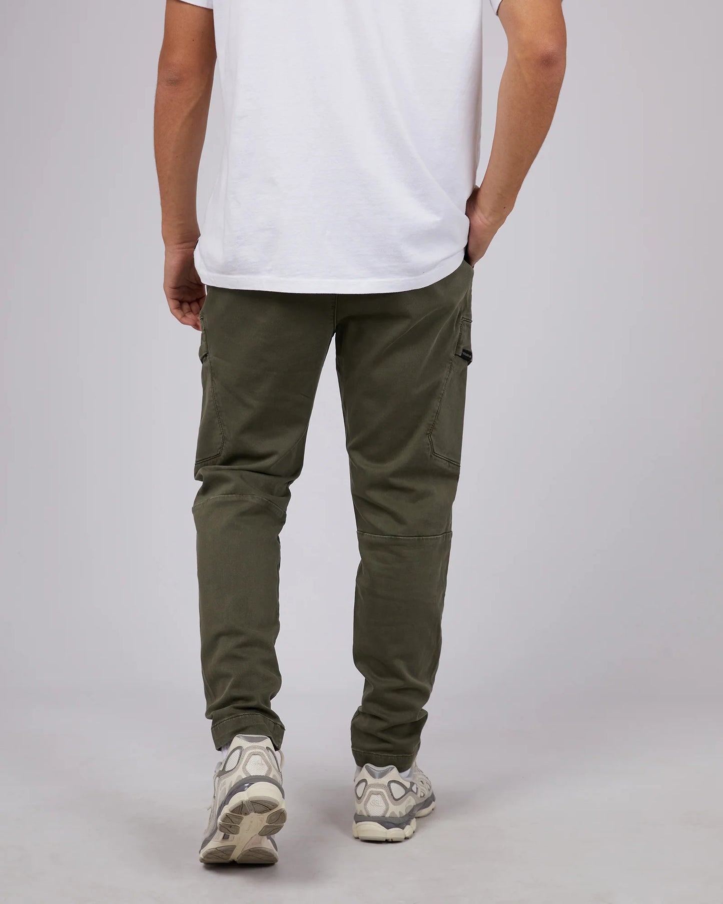 St Goliath Inset Cargo Pant - Khaki | Men's Relaxed Tapered Cargo Pants