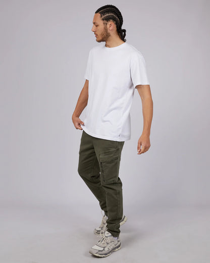 St Goliath Inset Cargo Pant - Khaki | Men's Relaxed Tapered Cargo Pants