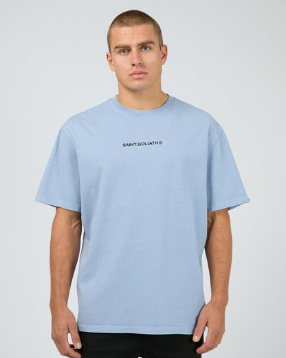 St Goliath ID Tee – Blue | Men’s Cotton Graphic Streetwear Tee