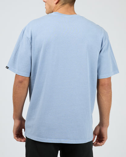 St Goliath ID Tee – Blue | Men’s Cotton Graphic Streetwear Tee