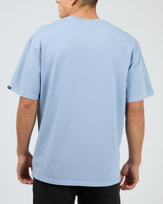St Goliath ID Tee – Blue | Men’s Cotton Graphic Streetwear Tee