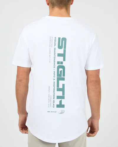 St Goliath Cypher Tee - White | Men's Slim Fit Streetwear T‑Shirt