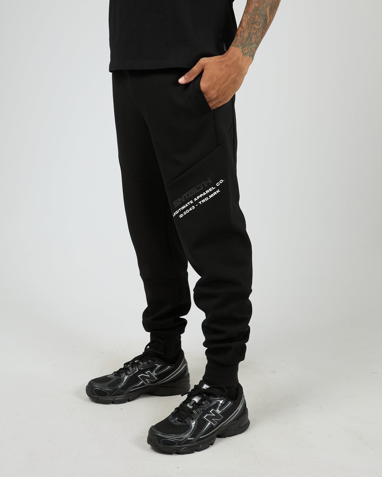 St Goliath Sensor Track Pant - Black | Men’s Relaxed Fit Jogger Pant