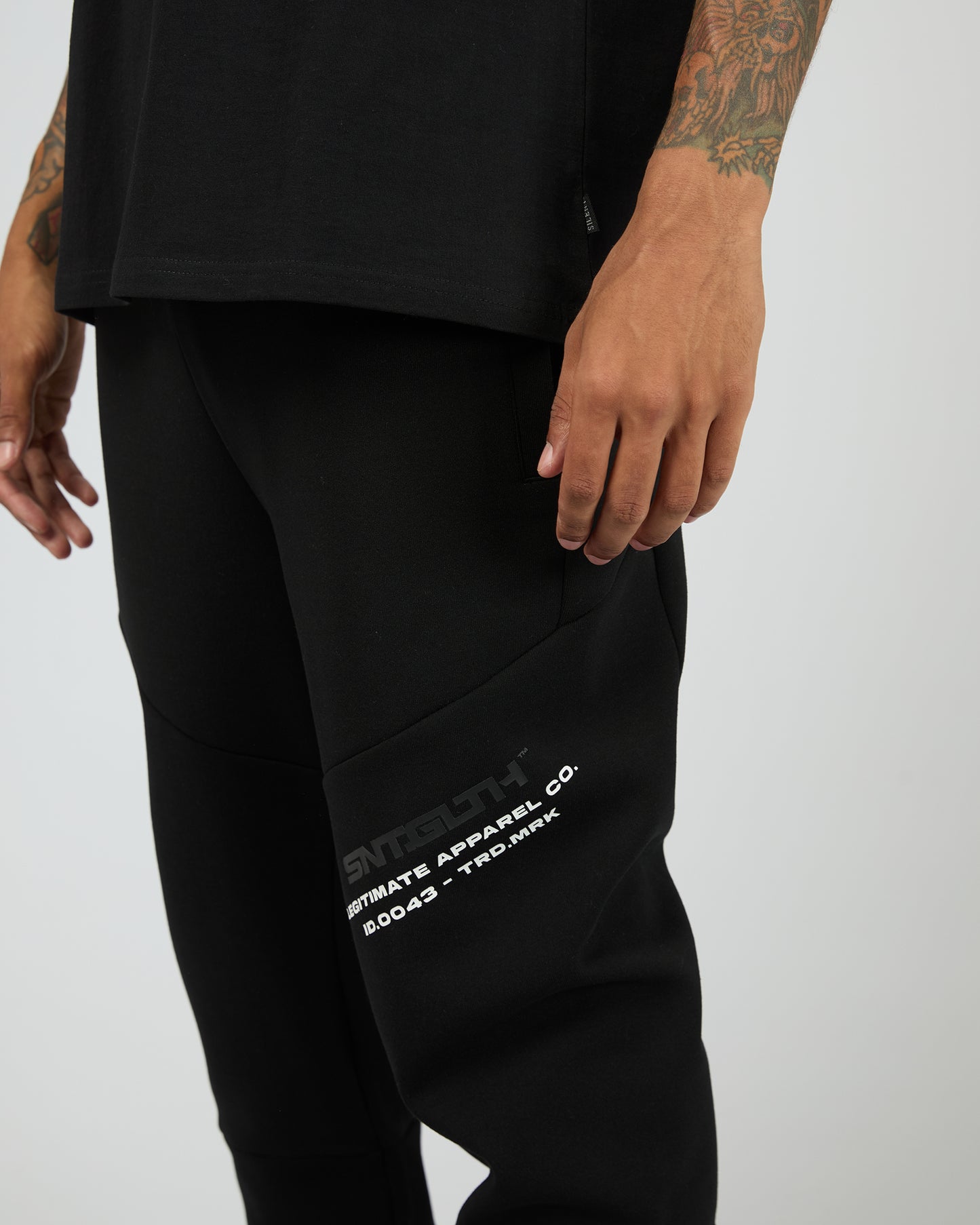 St Goliath Sensor Track Pant - Black | Men’s Relaxed Fit Jogger Pant