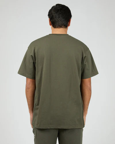 St Goliath Sensor Tee - Khaki | Men’s Cotton Graphic Tee