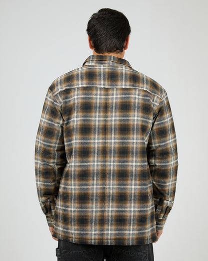 St Goliath Floyd Shacket - Multicoloured | Men's Brushed Cotton Check Shirt Jacket
