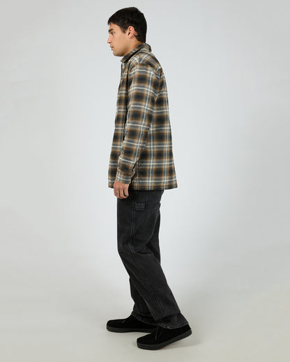 St Goliath Floyd Shacket - Multicoloured | Men's Brushed Cotton Check Shirt Jacket