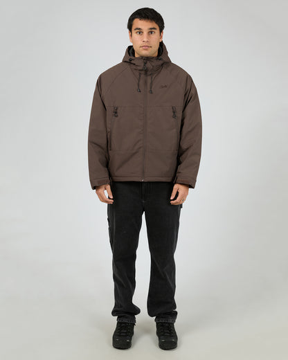 St Goliath Canyon Jacket - Brown | Men's Hooded Zip Jacket