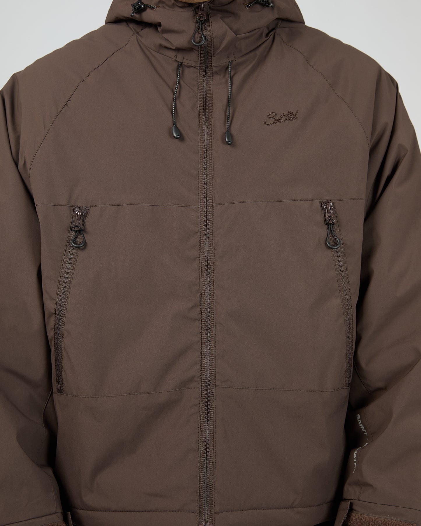 St Goliath Canyon Jacket - Brown | Men's Hooded Zip Jacket