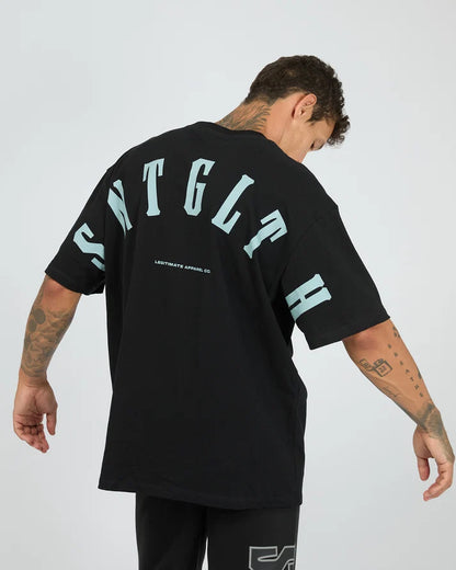 St Goliath Hurricane Tee - Black | Men's Everyday Cotton T-Shirt