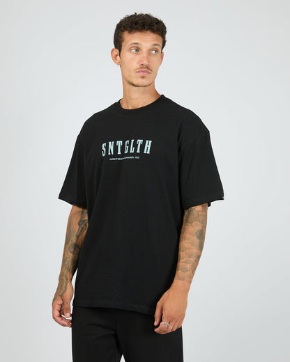 St Goliath Hurricane Tee - Black | Men's Everyday Cotton T-Shirt