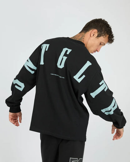 St Goliath Hurricane Long Sleeve Tee - Black | Men's Everyday Cotton Top