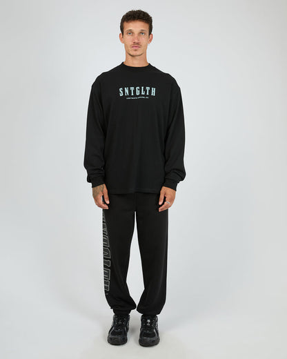 St Goliath Hurricane Long Sleeve Tee - Black | Men's Everyday Cotton Top