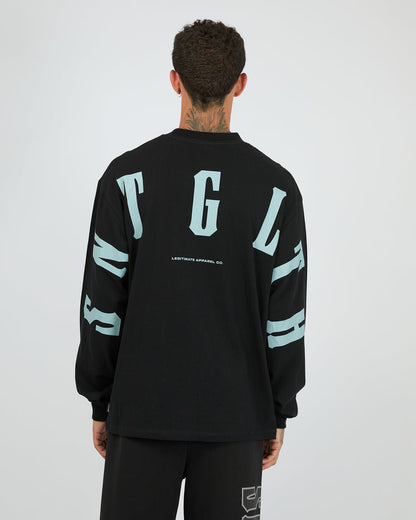 St Goliath Hurricane Long Sleeve Tee - Black | Men's Everyday Cotton Top