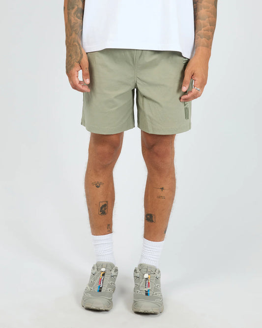 St Goliath Block Volley Shorts - Khaki | Men's Casual Volley Shorts