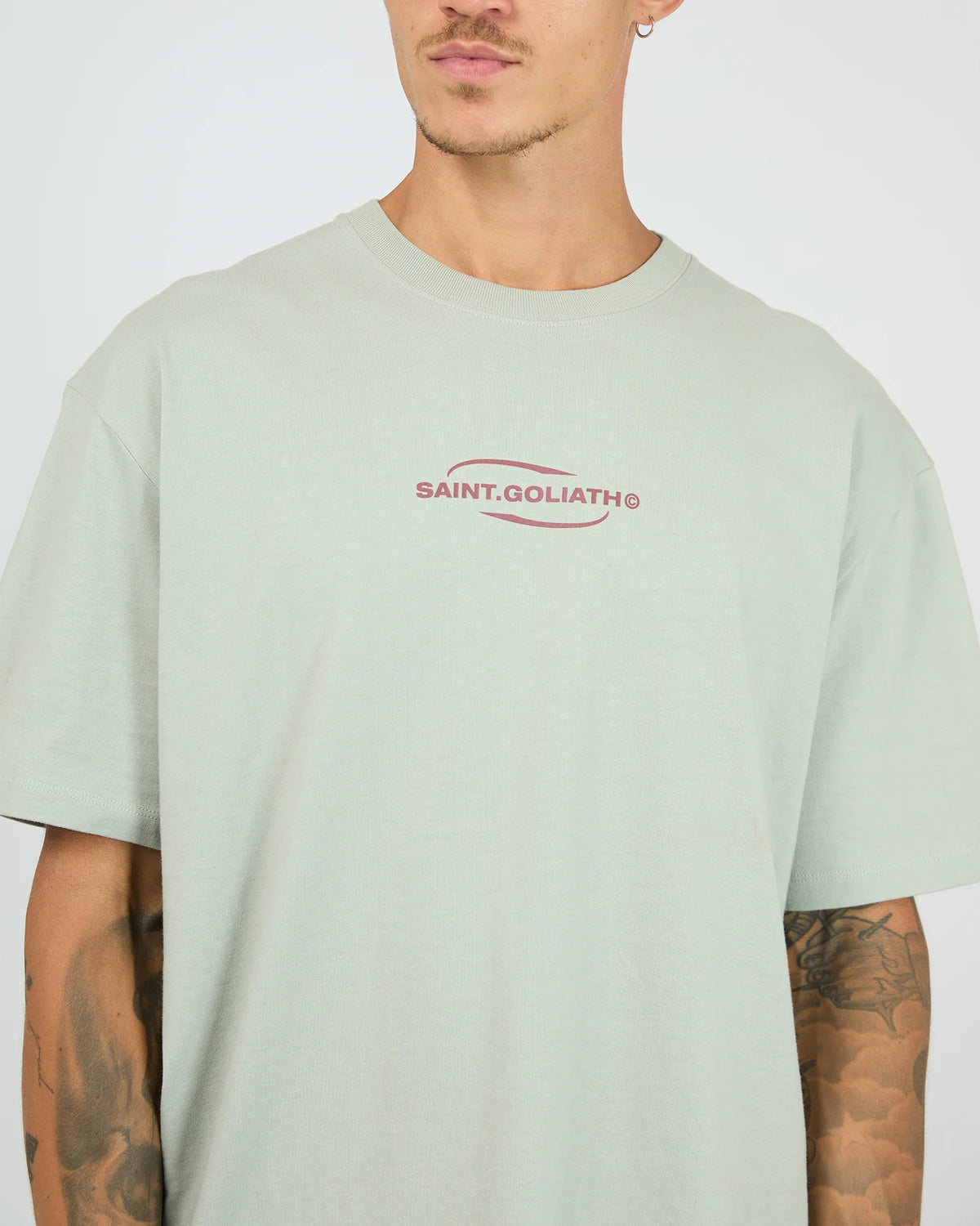 St Goliath Solar Tee - Sky Blue | Men's Oversized Cotton Graphic T-Shi ...