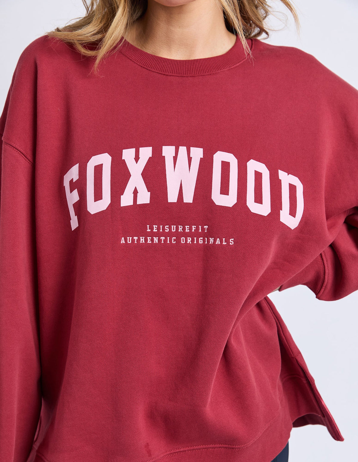 Foxwood Interval Crew - Rust | Women's Oversized Cotton Sweatshirt