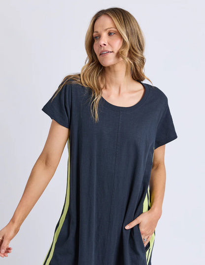 Foxwood Recovery Dress - Navy & Yellow | Women’s Relaxed Everyday Dress