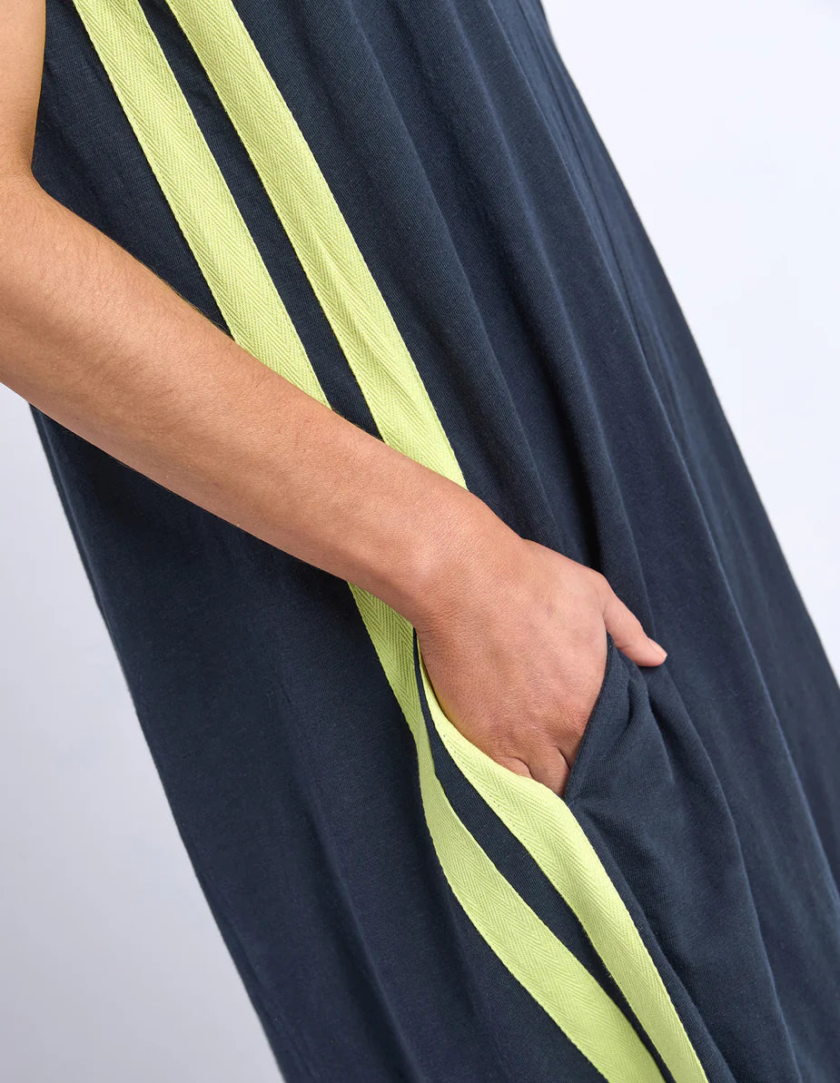 Foxwood Recovery Dress - Navy & Yellow | Women’s Relaxed Everyday Dress