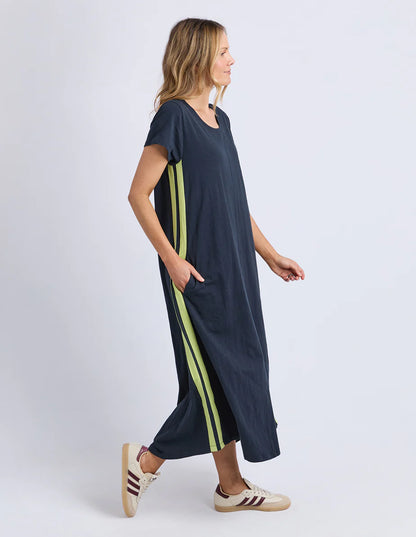Foxwood Recovery Dress - Navy & Yellow | Women’s Relaxed Everyday Dress