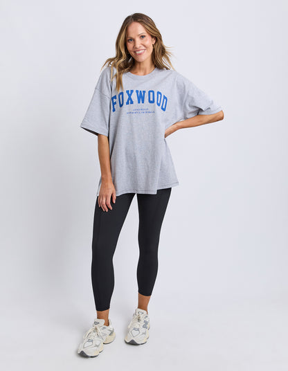 Foxwood Interval Tee - Grey Marle & Blue