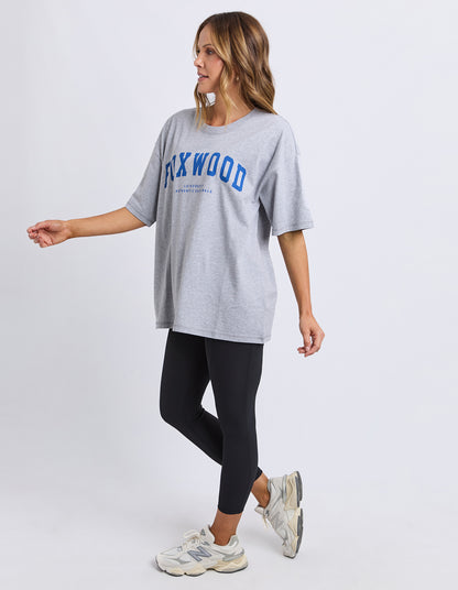 Foxwood Interval Tee - Grey Marle & Blue