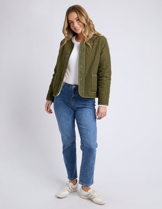 Foxwood Alberta Quilted Jacket - Winter Moss | Women's Quilted Jacket
