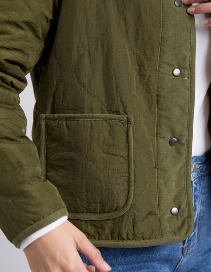Foxwood Alberta Quilted Jacket - Winter Moss | Women's Quilted Jacket