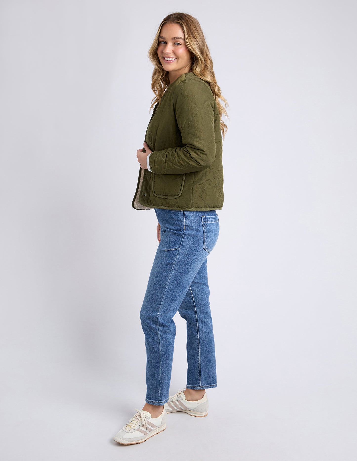 Foxwood Alberta Quilted Jacket - Winter Moss | Women's Quilted Jacket
